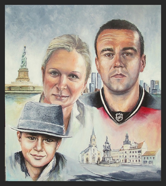 MAREK ŽIDLICKÝ s rodinou PR.    u